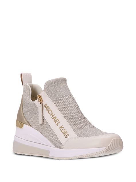 michael michael kors women's willis wedge trainer sneakers